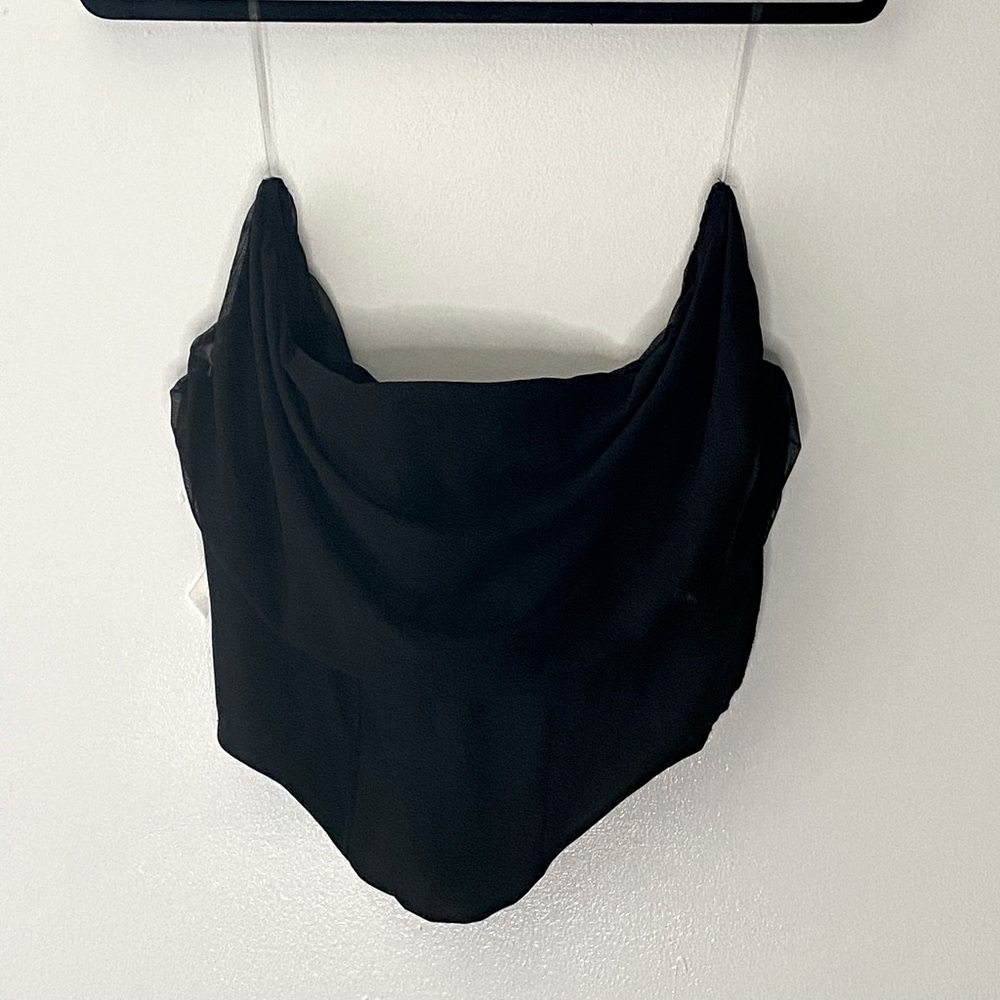 Black Over Shoulder Corset
